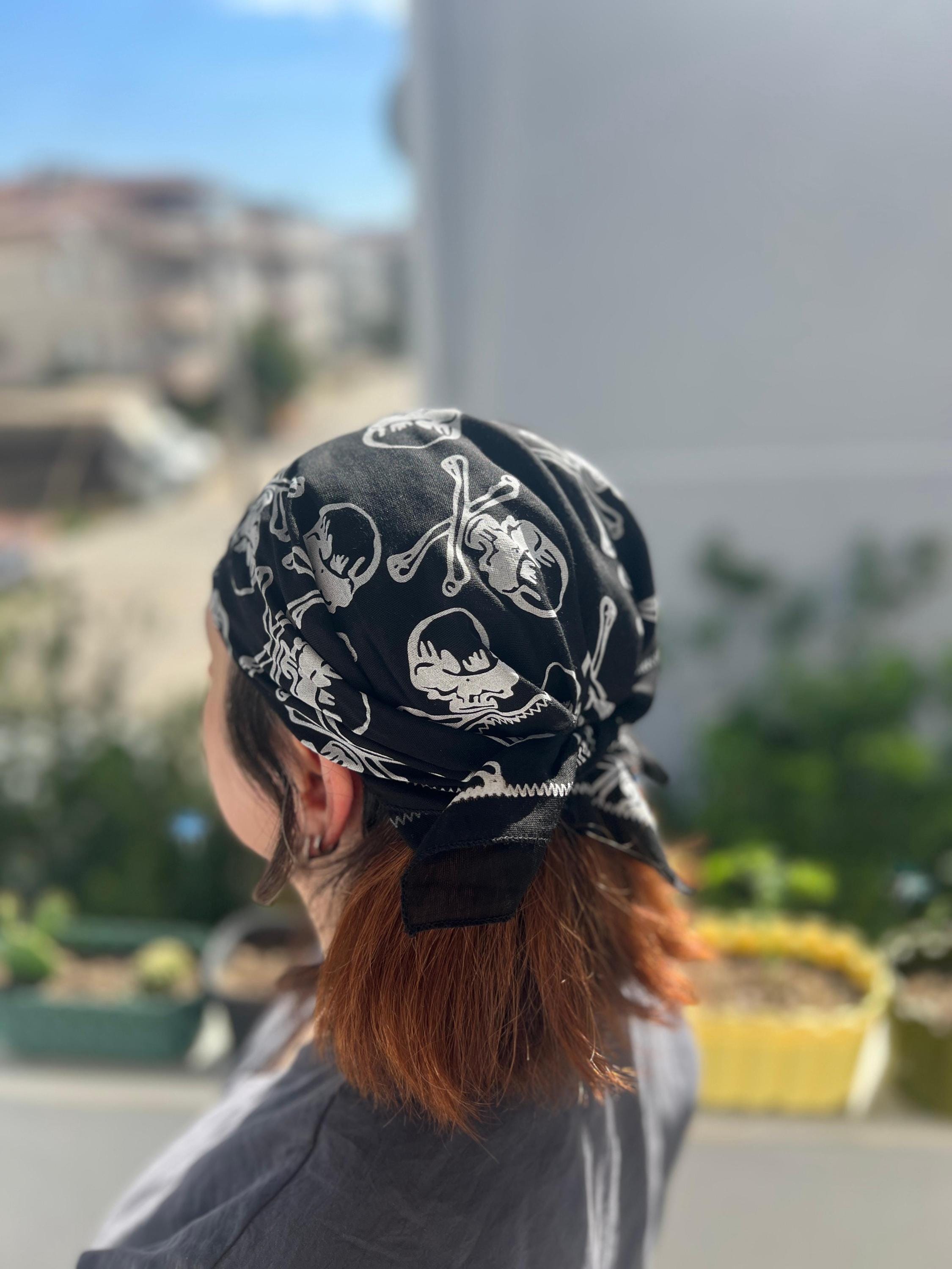 TENDERLOINテンダーロイン ボルネオバンダナ BANDANA SKULL Black Skull Bandana: Cotton Pirate Biker Gothic Accessory - Etsy