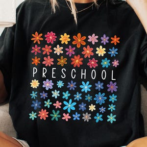 Comfort Colors® Preschool Teacher Shirt Preschool Shirt Custom Preschool Tshirt Preschool Team Personalized Teacher Pre-K Shirt 4K Shirt