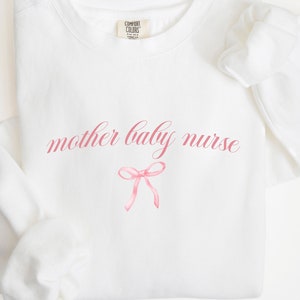 Coquette Mother Baby Nurse Doula Shirt Birth Doula Tee Pregnancy Support Gift Labor And Delivery Nurse Appreciation Gift CM Shirt Midwife