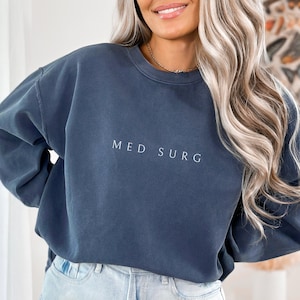 Minimalist Med Surg Nurse Shirt Trendy Medical Surgical Nurse Tshirt Medsurg Nurse T Shirt, Med-Surg Nurse Gift for RN, Retirement Gift Tee