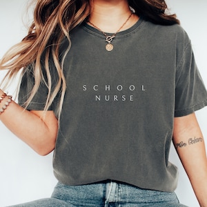 Custom School Nurse Shirt, School Nurse Gift, Personalized School Nurse Tshirt, School Nurse Tee, Gift For School Nurse,School Nurse T Shirt