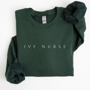 Sudadera de enfermera de FIV, camisa, regalo de enfermera de fertilidad, cuello redondo de enfermera de fertilidad, suéter de enfermera de fertilidad, regalo para enfermera de fertilidad, unisex