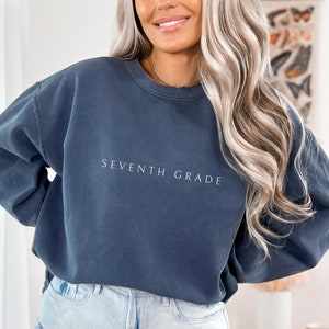 Komfort Colors® Siebtes Grad Lehrer Sweatshirt siebtes Grad Lehrer-Shirt 7. Klasse T-Shirt Siebtes Grad Mittelschule Lehrer-Unterricht-T-Stück