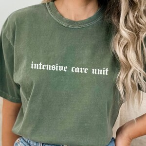 Maglietta per terapia intensiva per infermiere di terapia intensiva, maglietta per infermieri di terapia intensiva, magliette per infermieri di terapia intensiva, maglietta per dottori di terapia intensiva, maglietta Comfort Colors