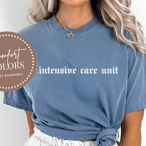 Maglietta per terapia intensiva per infermiere di terapia intensiva, maglietta per infermieri di terapia intensiva, magliette per infermieri di terapia intensiva, maglietta per dottori di terapia intensiva, maglietta Comfort Colors