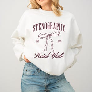 Benutzerdefinierte Steno Geschenk Gericht Reporter Sweatshirt Rundhals Stenograph Stenographie Sweatshirt Geschenk für Gericht Reporter Gericht B erstattung Steno Geschenk