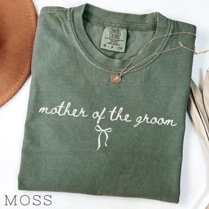 Mother of the Groom Shirt, Bridal Party Shirts, Bride Shirt, Bridesmaid Shirts, Bachelorette Party Shirts, Comfort Colors Mom of the Bride