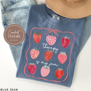 Therapist Shirt, Therapy is My Jam, Cute Therapist Gift, Therapy Shirt, Therapy Gift, Mental Health Counselor, Psychotherapist, Psychologist