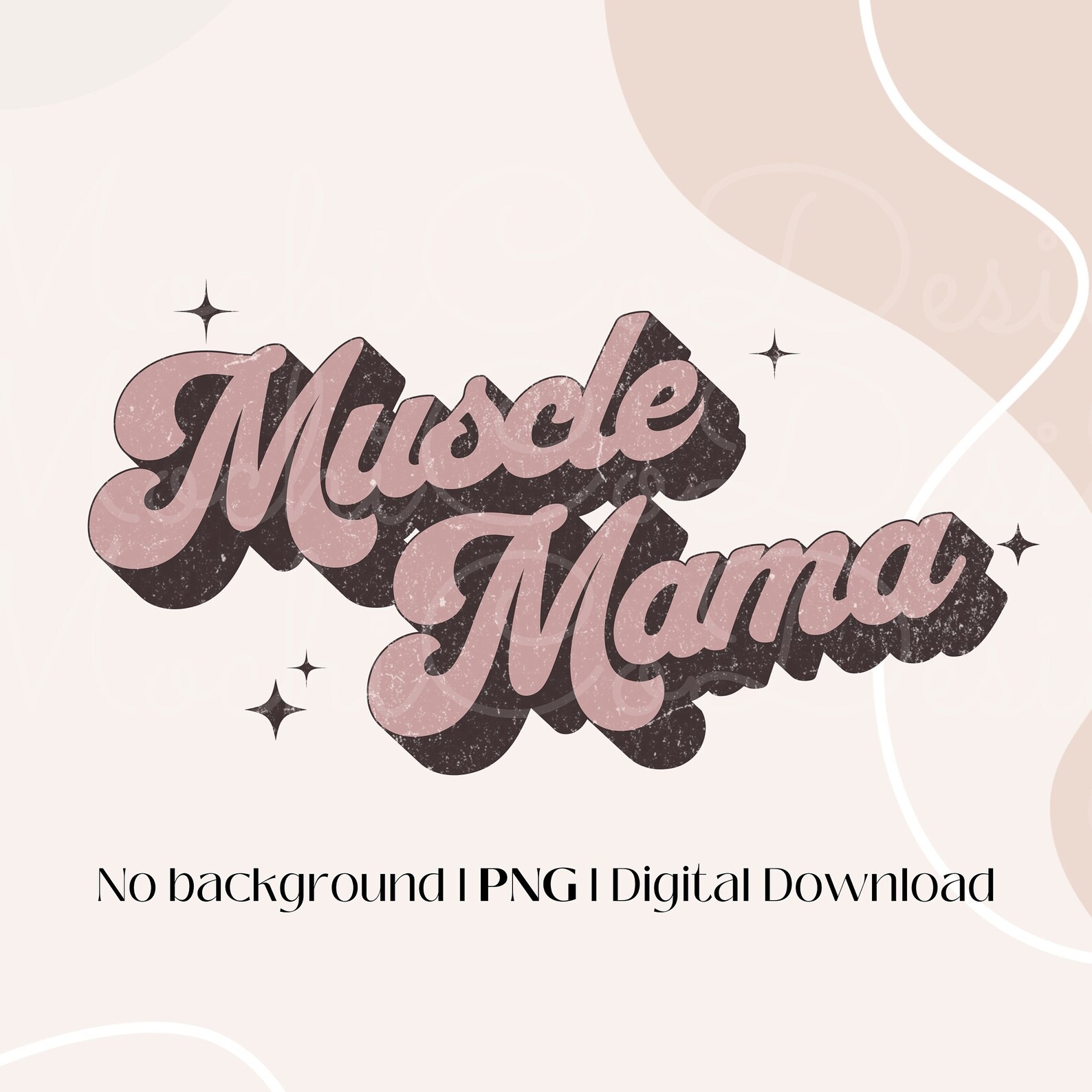 Muscle Mama Png Muscle Mommy Png File Groovy Retro Fitness Svg