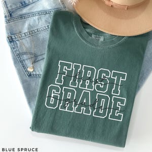 Camiseta para professor da primeira série Comfort Colors®, camiseta para professor da primeira série, camiseta da primeira série, camiseta da primeira série, escola primária, camiseta para professor