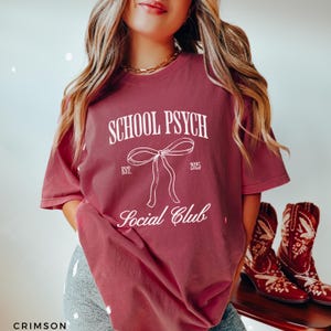 Comfort Colors® School Psychologist Shirt, Registered Psychologist, Back To School Gift, School Psychologist Shirt, School Psych Gifts Staff
