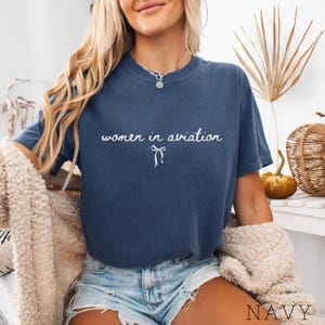 Chemise pilote femme Cadeaux pilote femme Aviateur femme Cadeau pilote femme Cadeaux pilote d'avion, aviation femme Cadeaux aviation femme