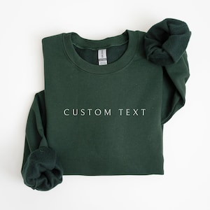 Custom Sweatshirt, Custom Sweatshirts, College Letters Crewneck, Personalized Comfort Colors, Custom Text, Vintage Sweatshirt