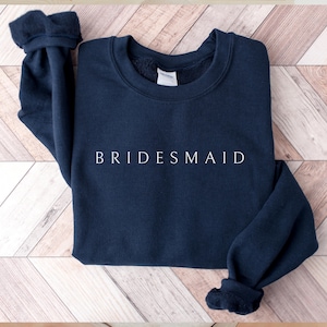 Brautjungfer Sweatshirt, Junggesellinnenabschied Sweatshirts, Brautjungfer Gruppe Pullover, Team Braut Passendes Outfit, Braut Pullover Geschenk zur Hochzeit