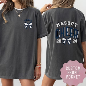 Custom Cheer Team Shirt Personalized Name Cheerleading Shirt Cheer Coach Sweatshirt Cheer Mom Shirt Competition Day TShirt Trendy Team Tees