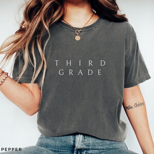 Comfort Colors® Third Grade Shirt, Third Grade Teacher Shirt, 3rd Grade Teacher Shirt, Back-To-School Teacher Tshirt