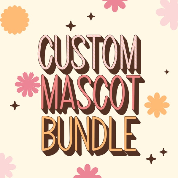 Custom Standard Mascot Bundle, Mascot bundle, School mascot, Mascot png, Mascot design, Custom designs, School designs, School custom Design