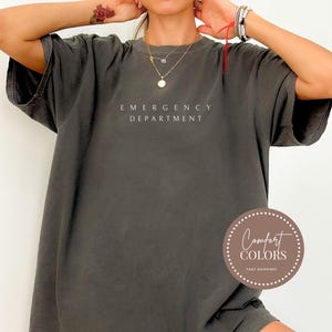 Comfort Colors® Emergency Nurse Shirt, Er Nurse Shirt, Emergency Nurse Gift, Nurse Week Shirt, Gift For Er Nurse, Emergency Department Tee