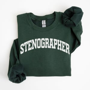 Benutzerdefinierte Steno Geschenk Gericht Reporter Sweatshirt Rundhals Stenograph Stenographie Sweatshirt Geschenk für Gericht Reporter Gericht B erstattung Steno Geschenk