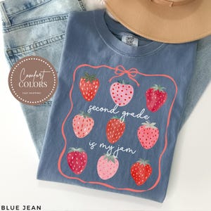Comfort Colors® Second Grade Teacher Shirt, Coquette Bow 2nd Grade Teacher Shirt, Second Grade Teacher Tshirt, Elementary Teacher Shirts