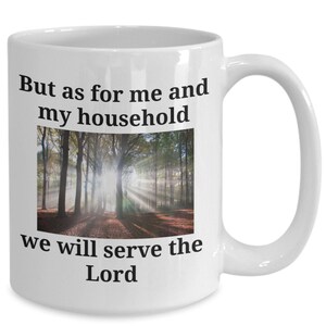 Tasse à café en céramique avec verset biblique, foi, religieux
