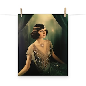 Art Deco Flapper Vintage Photograph Poster 2