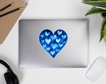 Decalcomanie adesive d'amore, 16 Fogli adesivi a forma di cuore di San Valentino per Laptop Telefono Skateboard Nozze Anniversario Decalcomanie