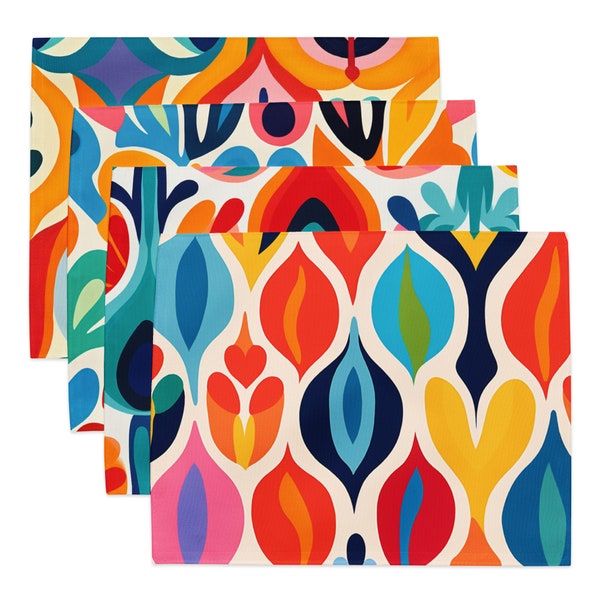 Colorful MidCentury Modern Placemat Set