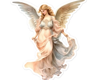 Vinylsticker art nouveau hemelse engel