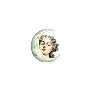 Crescent Moon Goddess Sticker