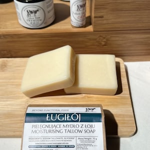 Lye & Tallow traditional unscented Tallow Soap image 2