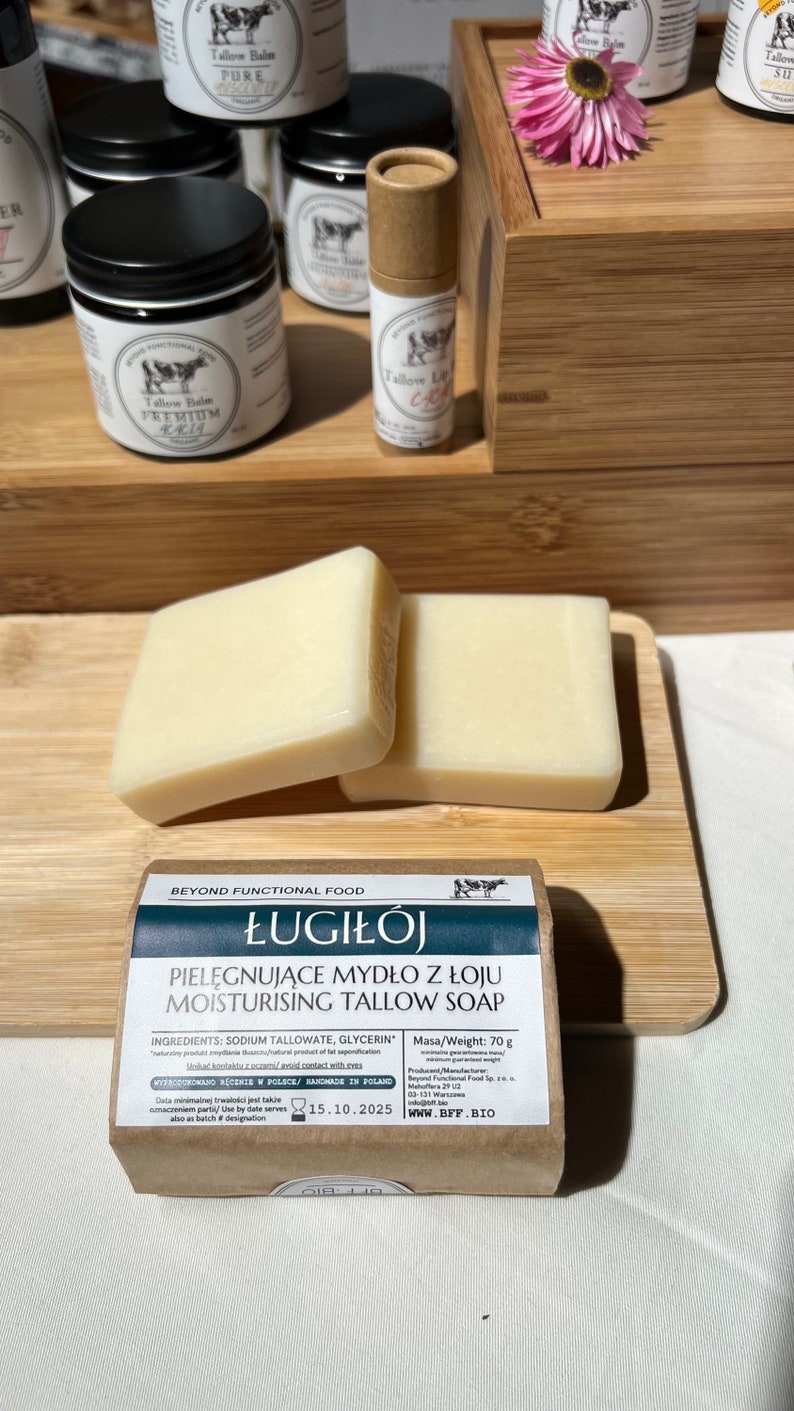 Lye & Tallow traditional unscented Tallow Soap image 2