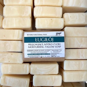 Lye & Tallow traditional unscented Tallow Soap image 1
