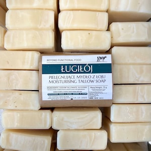 Lye & Tallow Traditional Unscented Tallow Soap Bar, Natural Skin Care, Handmade, Moisturizing Soap, Eco-Friendly Gifts