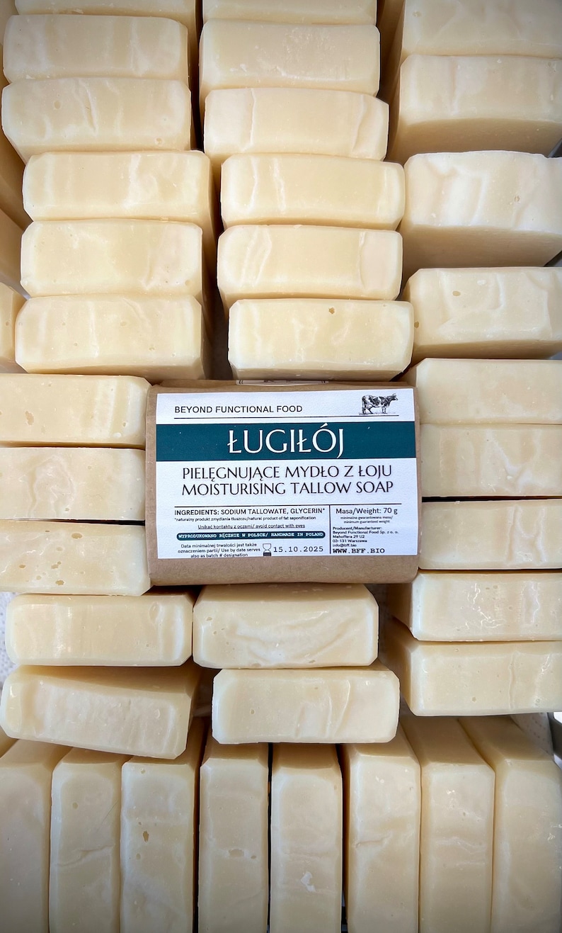 Lye & Tallow traditional unscented Tallow Soap image 1