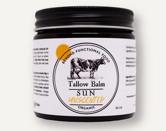 SUN TALLOW Balm mineral natural SUNSCREEN non-toxic sun protection with zinc oxide that also cares for your skin