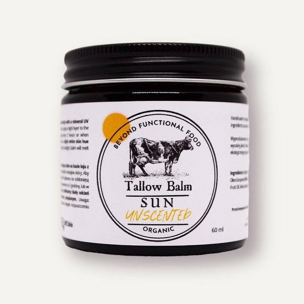 SUN TALLOW Balm mineral natural SUNSCREEN non-toxic sun protection with zinc oxide that also cares for your skin