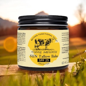 SUN TALLOW Balm mineralischer natürlicher SONNENSCHUTZ ungiftiger Sonnenschutz mit Zinkoxid, der gleichzeitig Ihre Haut pflegt