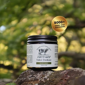 Tallow Deodorant Black Cumin - Natural Protection in Paste Form, Against Unpleasant Odors
