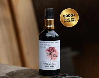 Biologische rozenhydrosol: natuurlijk bloemenwater voor gezicht en lichaam