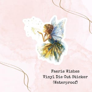 Faerie Wishes - waterdichte stickers - vinyl gestanste stickers - waterflesstickers - dagboekstickers - plannerstickers - gestanst - sticker