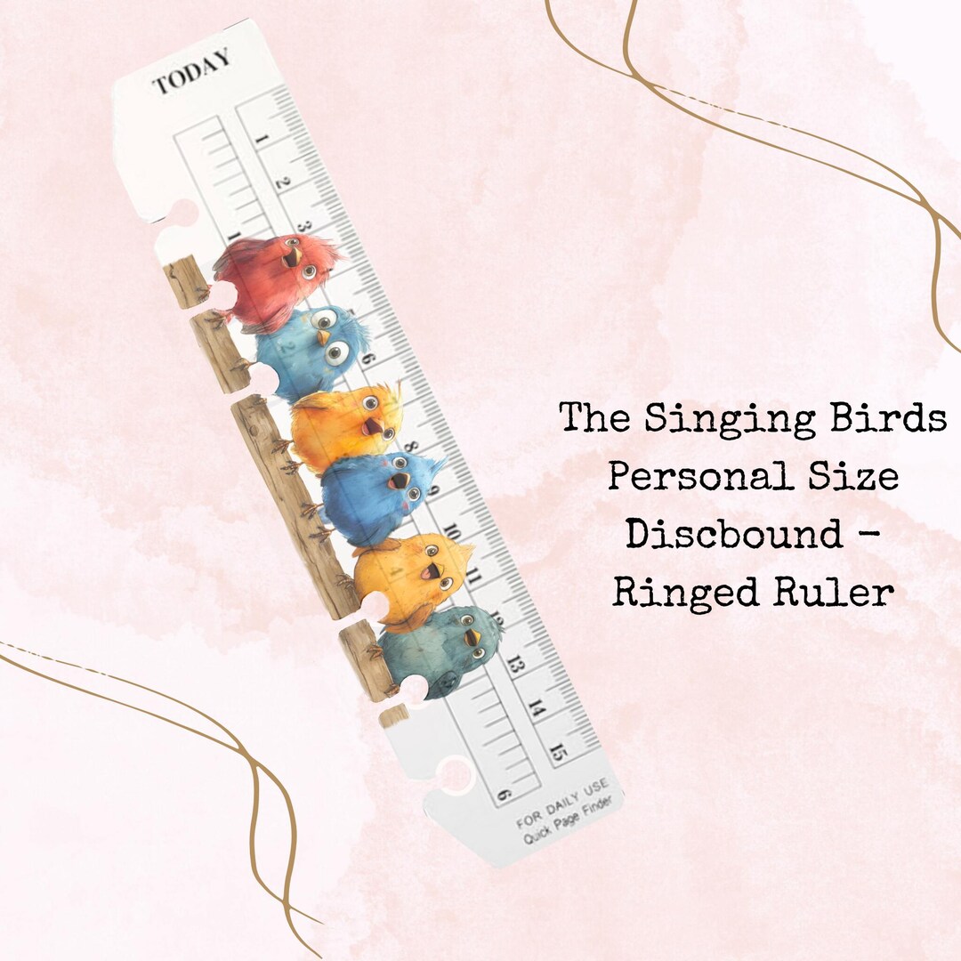 The Singing Birds - Personal Discbound Ringed Ruler - Personal Size ...