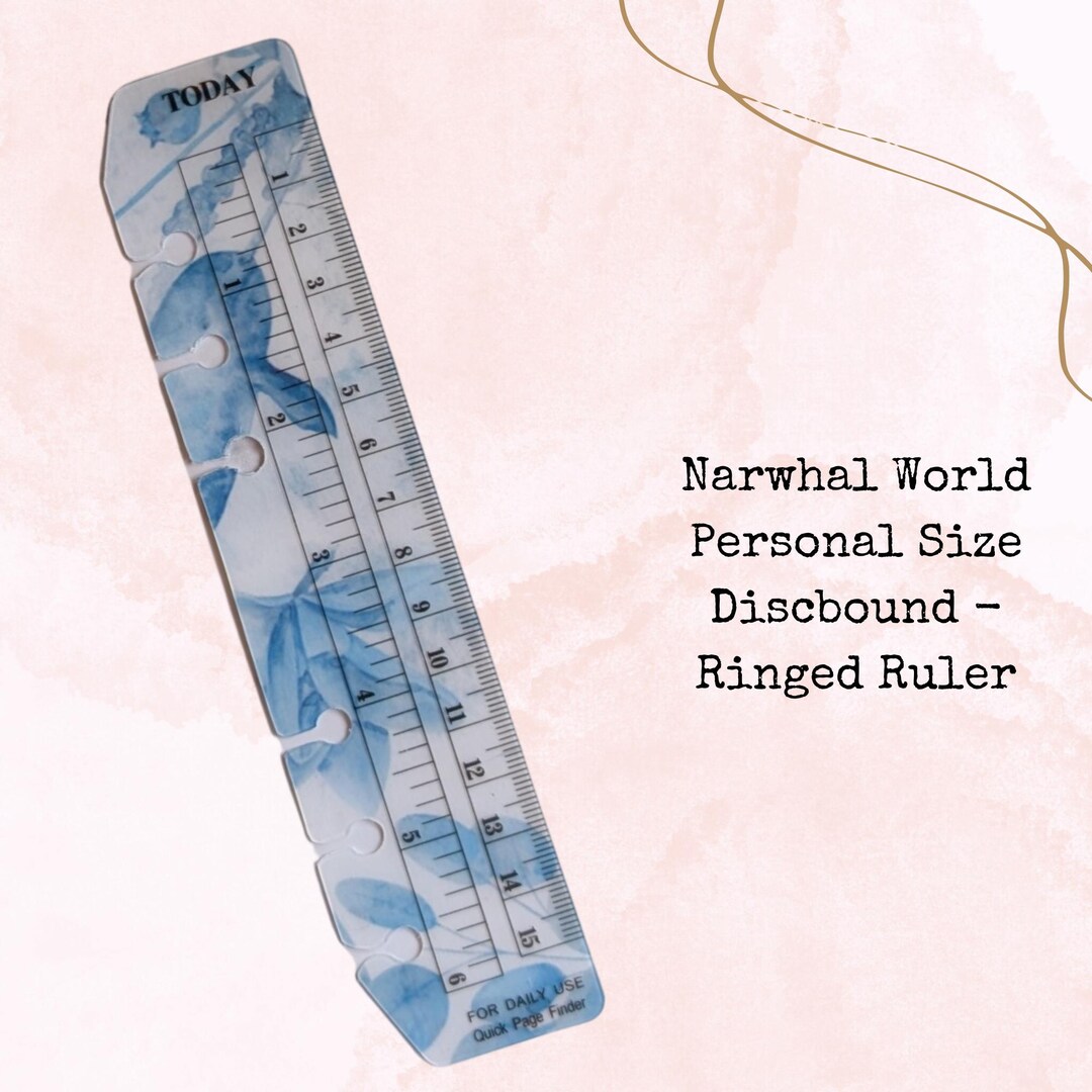 Personal Space Ruler Narwhal World Personal Discbound Ringed Ruler-personal Size Page Finder ...