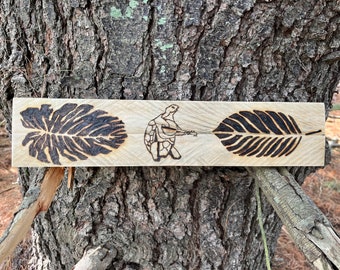 Personalized Wood Burned Wall Plaque – Handmade Engraved Decor, Custom Gift - Garden Sign