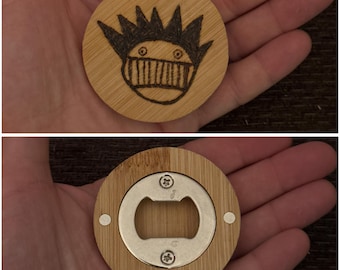 Engraved Magnet Bottle Opener: Ween Boognish Groomsmen Gift