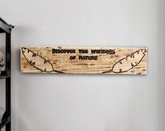 Personalized Wood Burned Wall Plaque – Handmade Engraved Decor, Custom Gift - Garden Sign