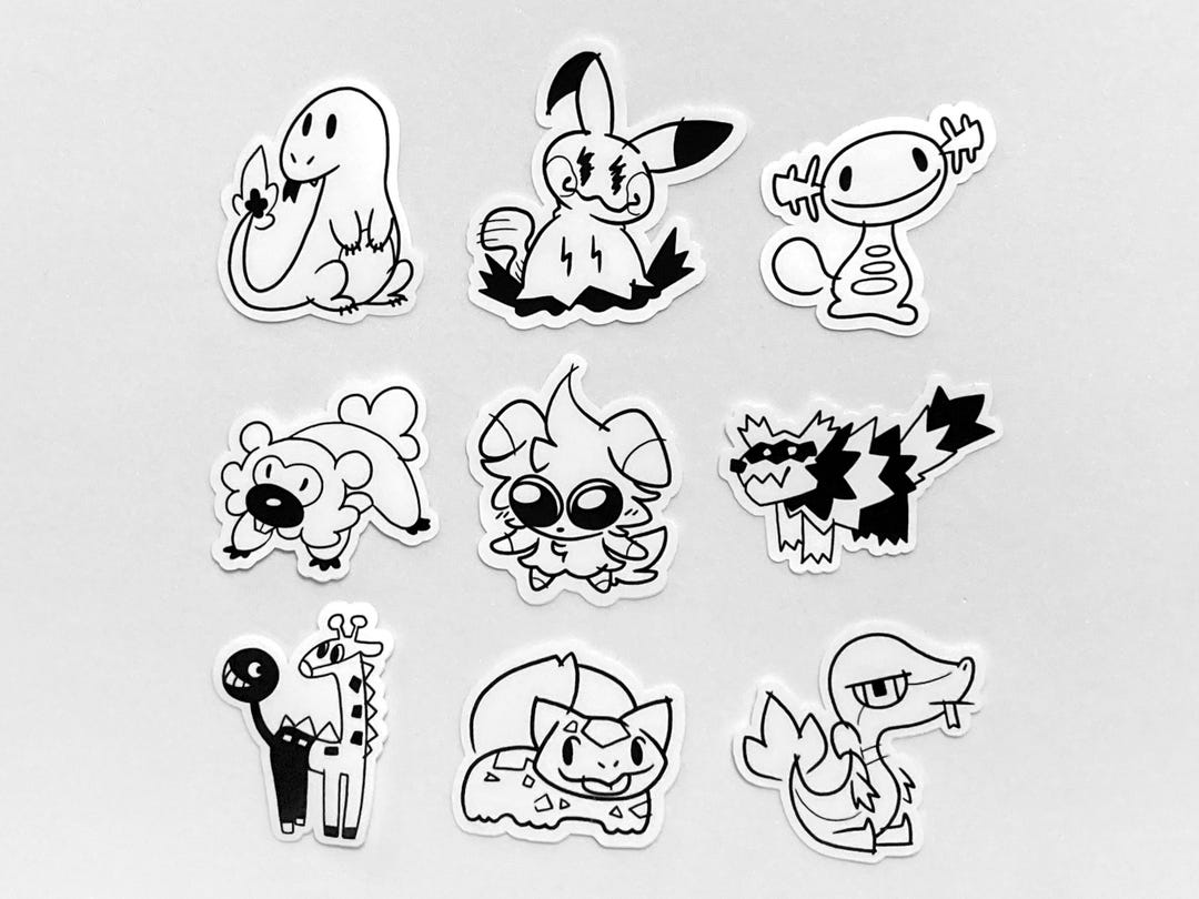 Grumpy Pokemon Sticker Silly Stickers 2