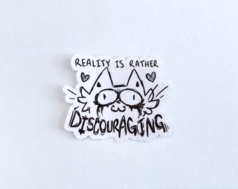 Reality Check Sticker 3" | Scratch Cat