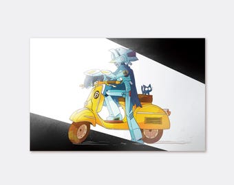 Canti Scooter Poster 11"x17" | FLCL