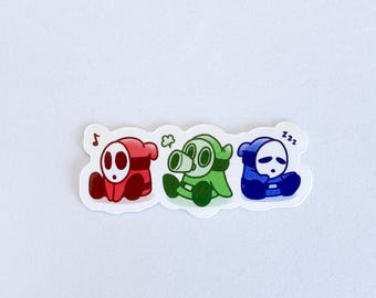 Shy Guy Sticker 3" | Super Mario